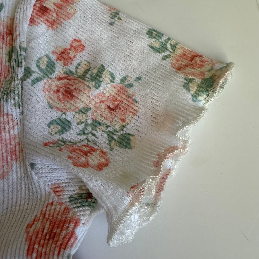 Laura Ashley Girls Ribbed Floral Cotton Dress 4T - Picture 7 of 11